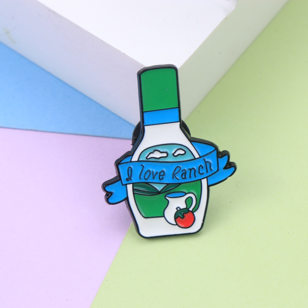 Foody Snacks - Ranch Dressing Bottle Enamel Lapel Pin