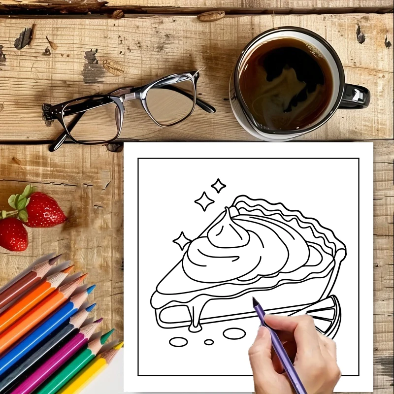 Easy Food and Snacks Coloring  - Food Snacks Drawing 评论和价格