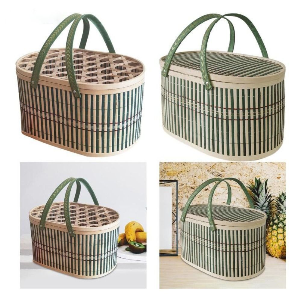 Durable Handmade Bamboo Basket - Food Snacks Basket 评论和价格
