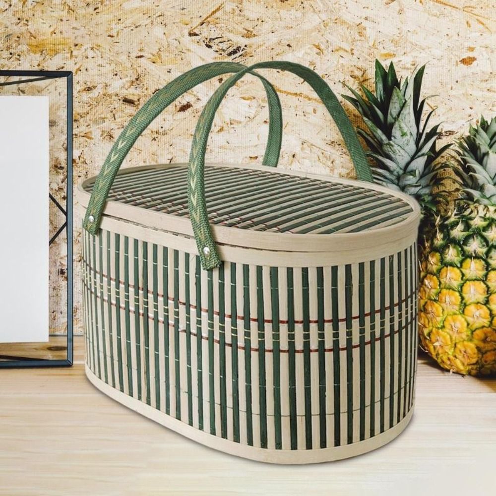 Durable Handmade Bamboo Basket - Food Snacks Basket 评论和价格