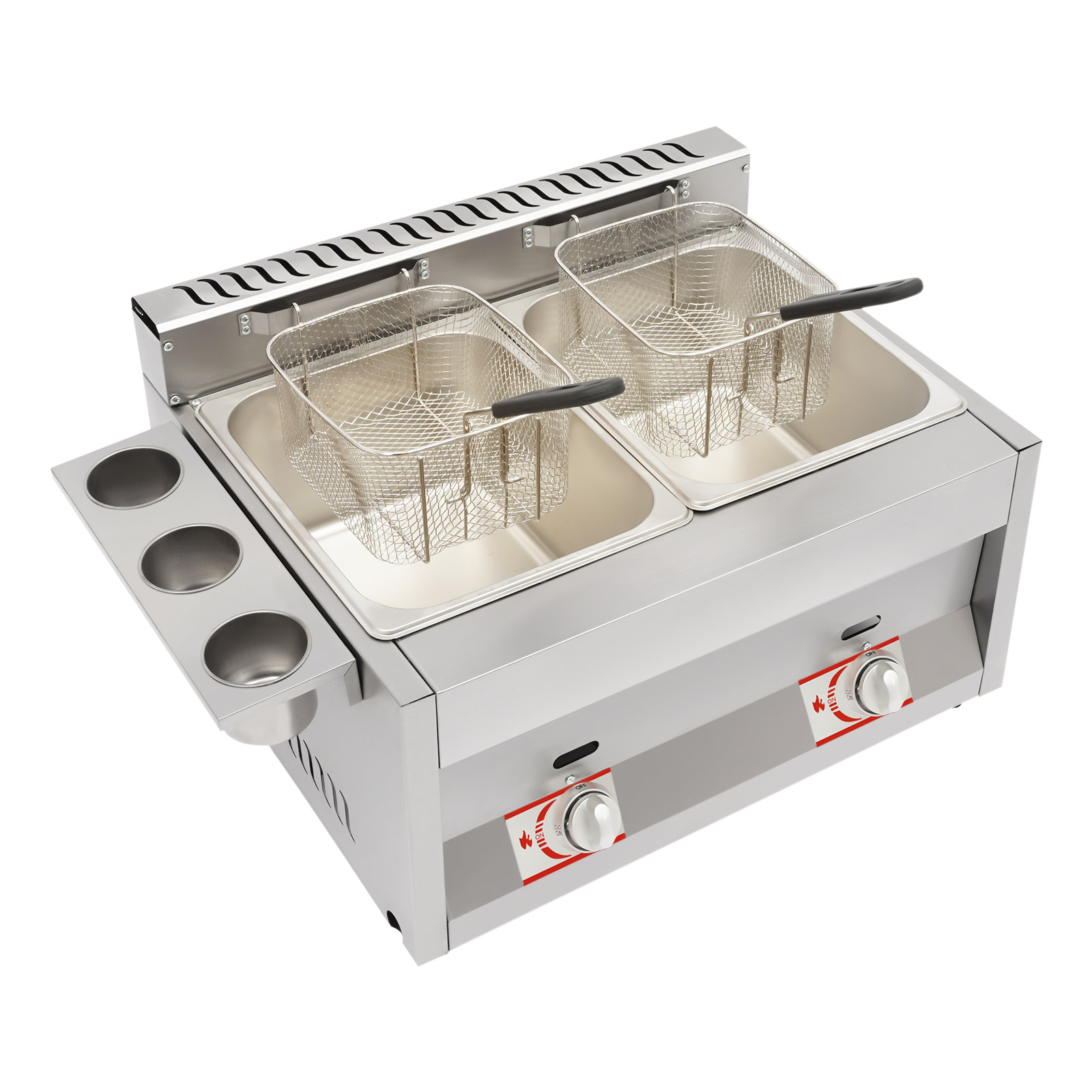 Commercial Deep Fryer 2-Tank 6 - Food Snacks Basket 评论和价格