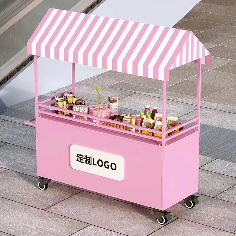 custom.Move Market Stall Cart  - Food Snacks To Sell 评论和价格