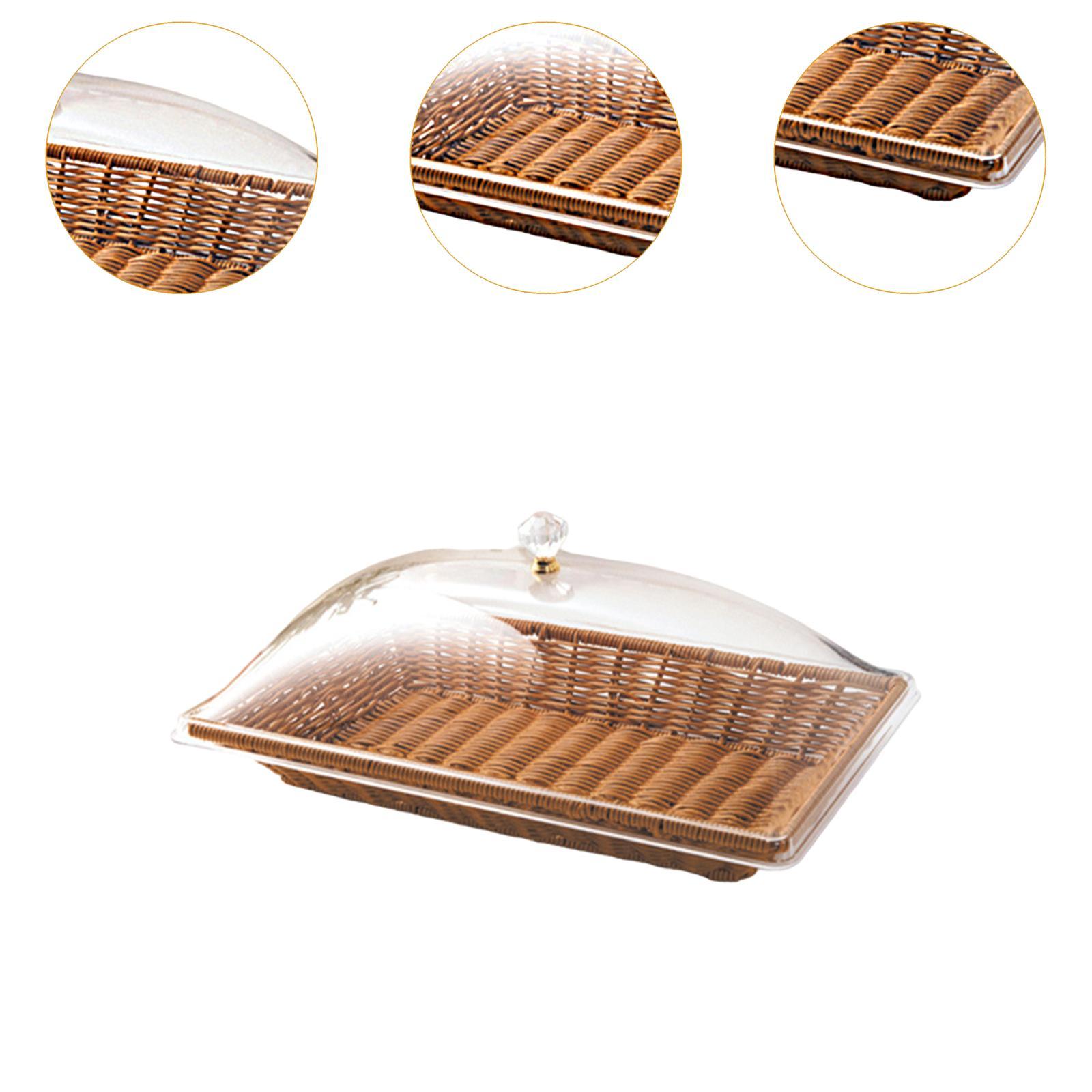 Imitation Rattan Woven Bread B - Food Snacks Basket 评论和价格