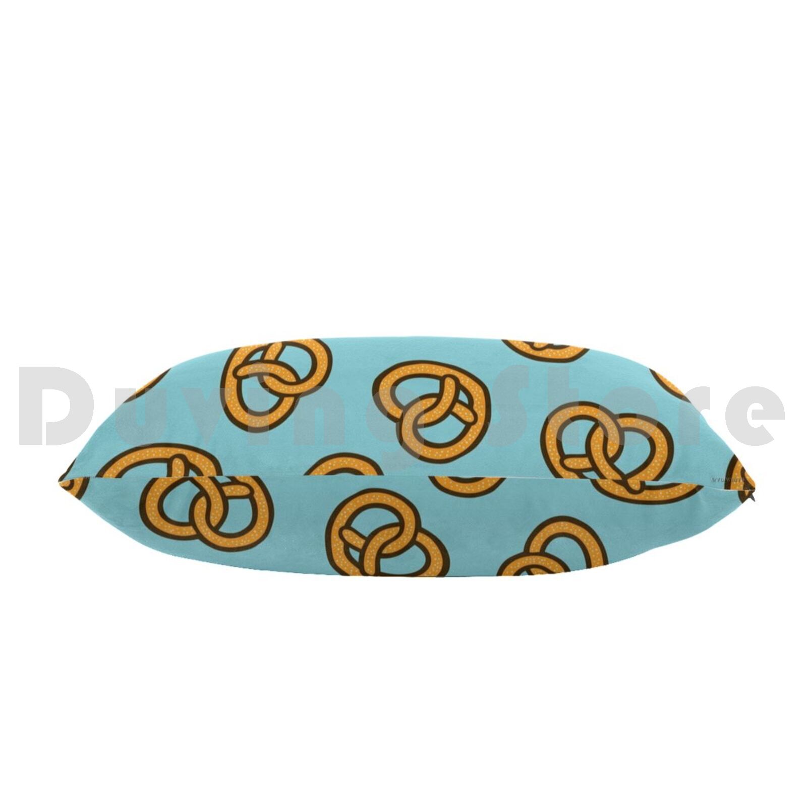 I Heart Pretzels Pattern Pillo - Foody Snacks 评论和价格